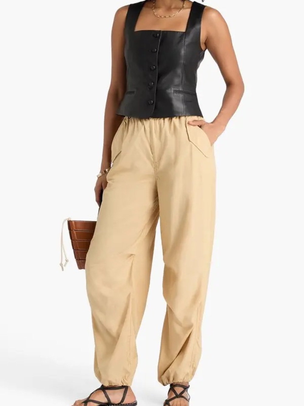 rag & bone Mariana Leather Vest